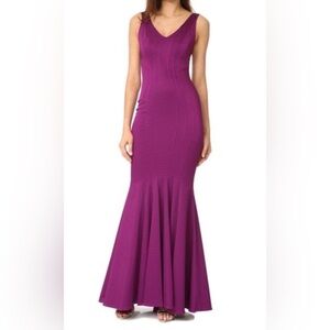 ZAC POSEN Ronnie Gown In Fuschia Size 2